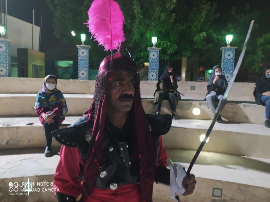 تعزیه "شهادت ابوالفضل العباس" در تالار روبازامام رضا(ع) اجرا شد 3