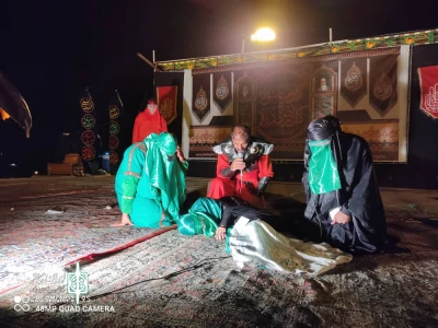 تعزیه «خرابه شام» در پارک ولایت یاسوج اجرا شد