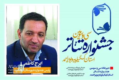 طی حکمی از سوی دبیر جشنواره؛

سیدایرج کاظمی جو رئیس جشنواره در شهرستان کهگیلویه شد