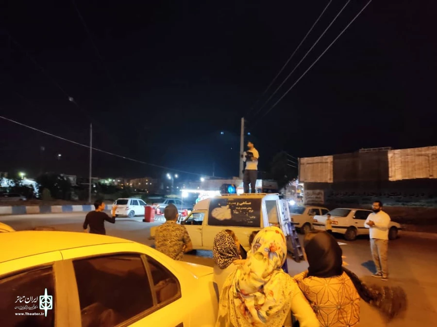 اجرای عمومی نمایش خیابانی "رهرو آنست که آهسته و پیوسته رود" در گچساران 2